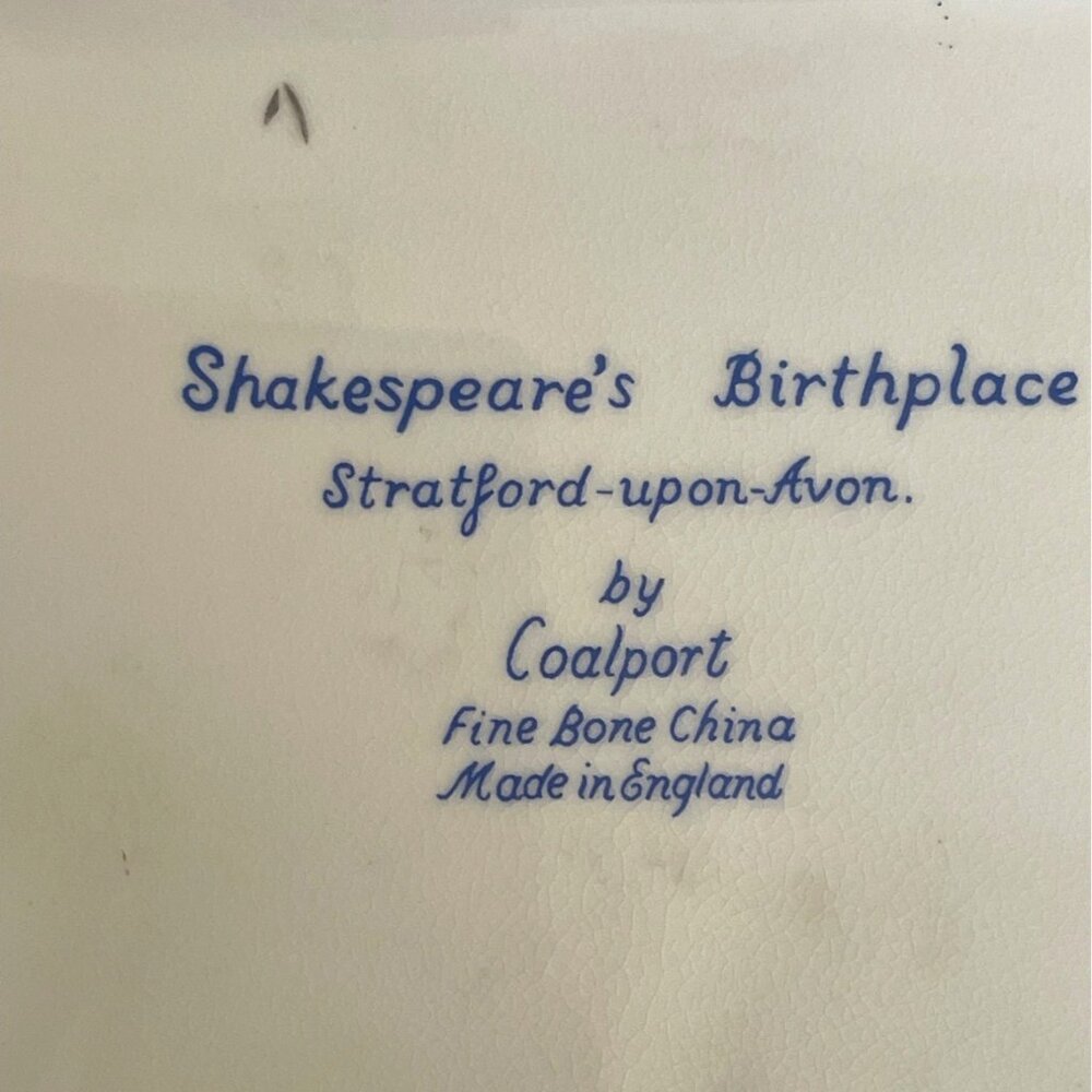 Coalport Shakespeares Birthplace Cottage Collectible Fine Bone China England VTG - Picture 3 of 14